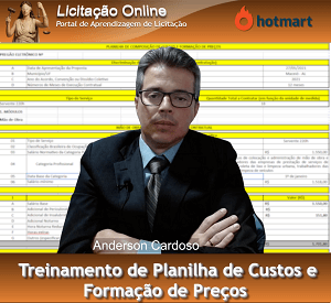 Treinamento de Planilha de custos e formação de preços