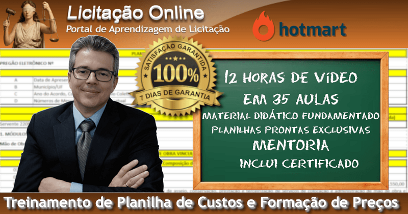 Treinamento Planilha IN SEGES 5/2017